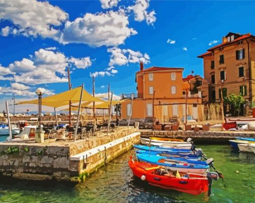 Opatija Croatia Harbour Paint By Numbers