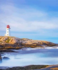 Peggy Cove Lighthouse Paint By Numbers