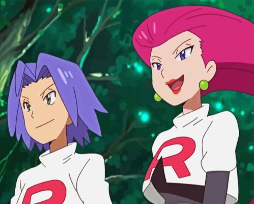 Pokemon Team Rocket Paint By Numbers