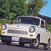 Trabant White Car Paint By Numbers