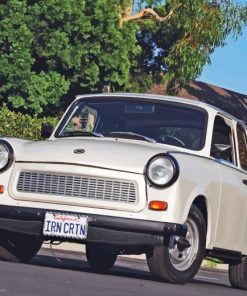 Trabant White Car Paint By Numbers