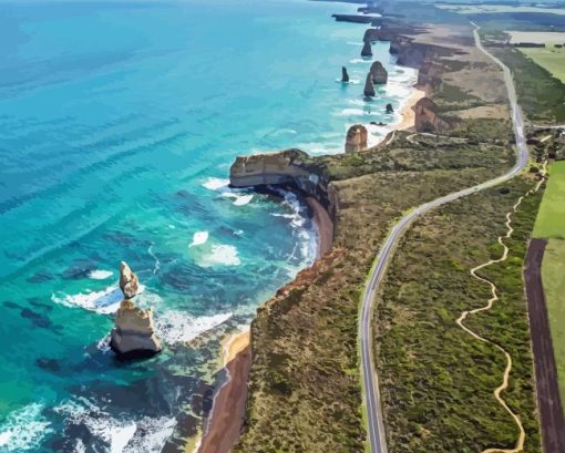 Warrnambool Landscape Paint By Numbers