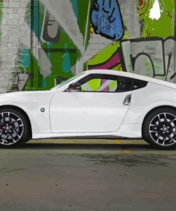 White Nissan 370z Paint By Numbers