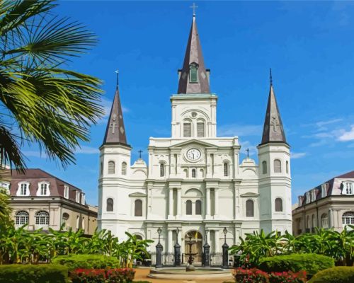 St Louis Cathedral Paint By Numbers