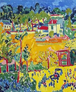 Paysage De Banlieue Paint By Numbers