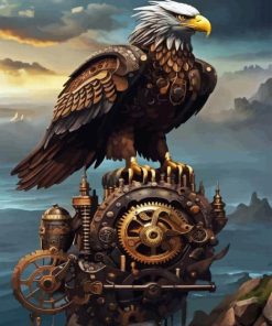 Steampunk Eagle Paint By Numbers