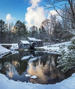 Watermill Mabry Mill Paint By Numbers